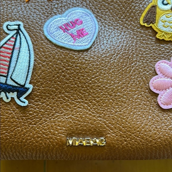 Mia Bag  with Colorful Patches made in Italy - Picture 2 of 5